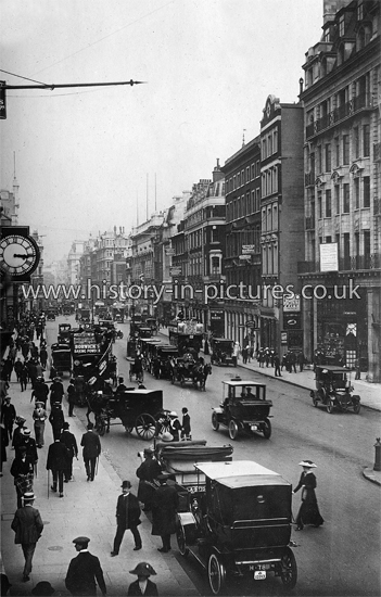 Piccadilly taken from Bond Street, London. c.1910.